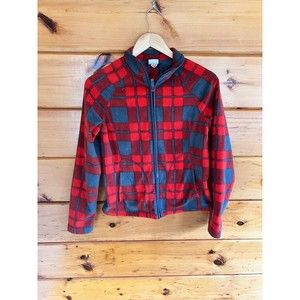 Merona Womens Warm Plaid Sweater Zip Up Fleece XS